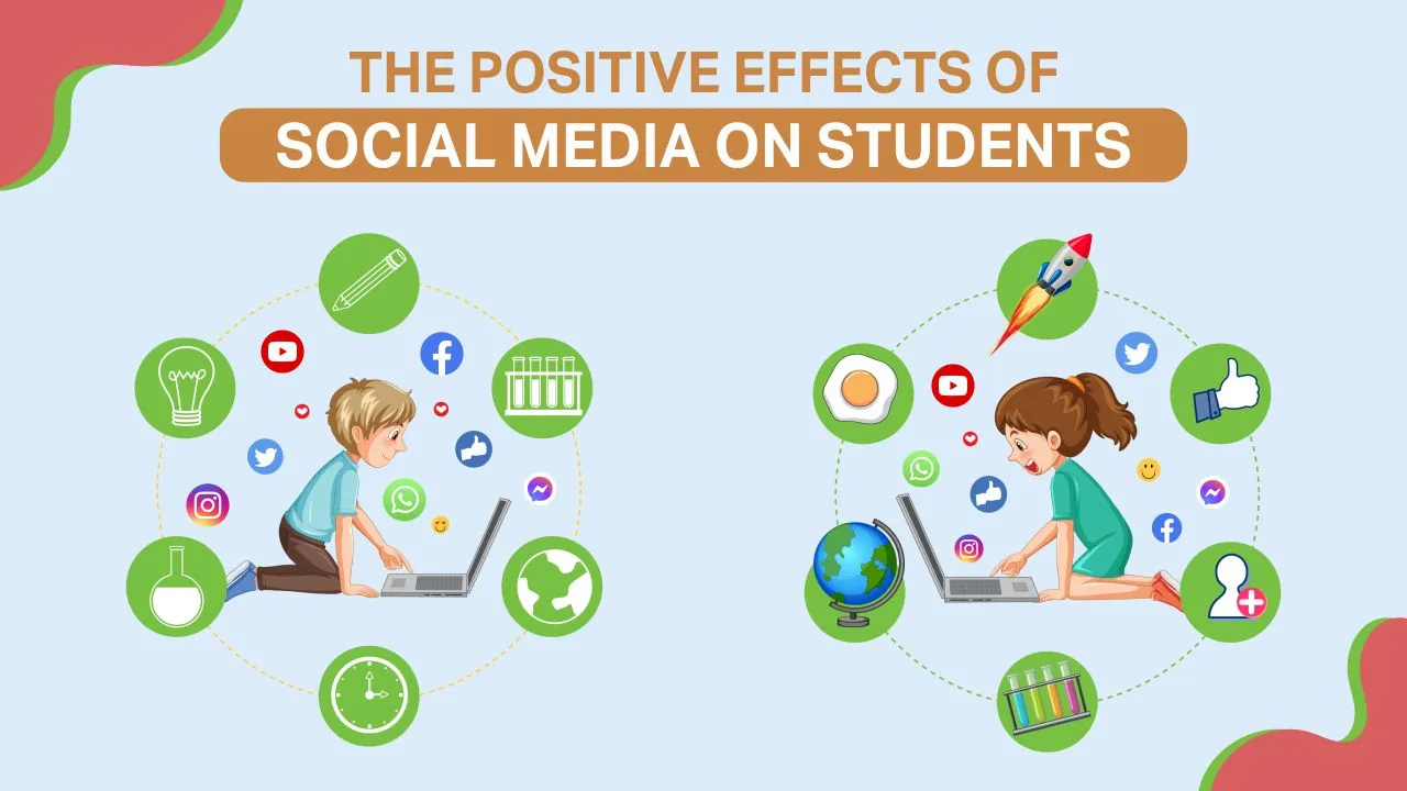 Teenagers using social media apps on their smartphones.