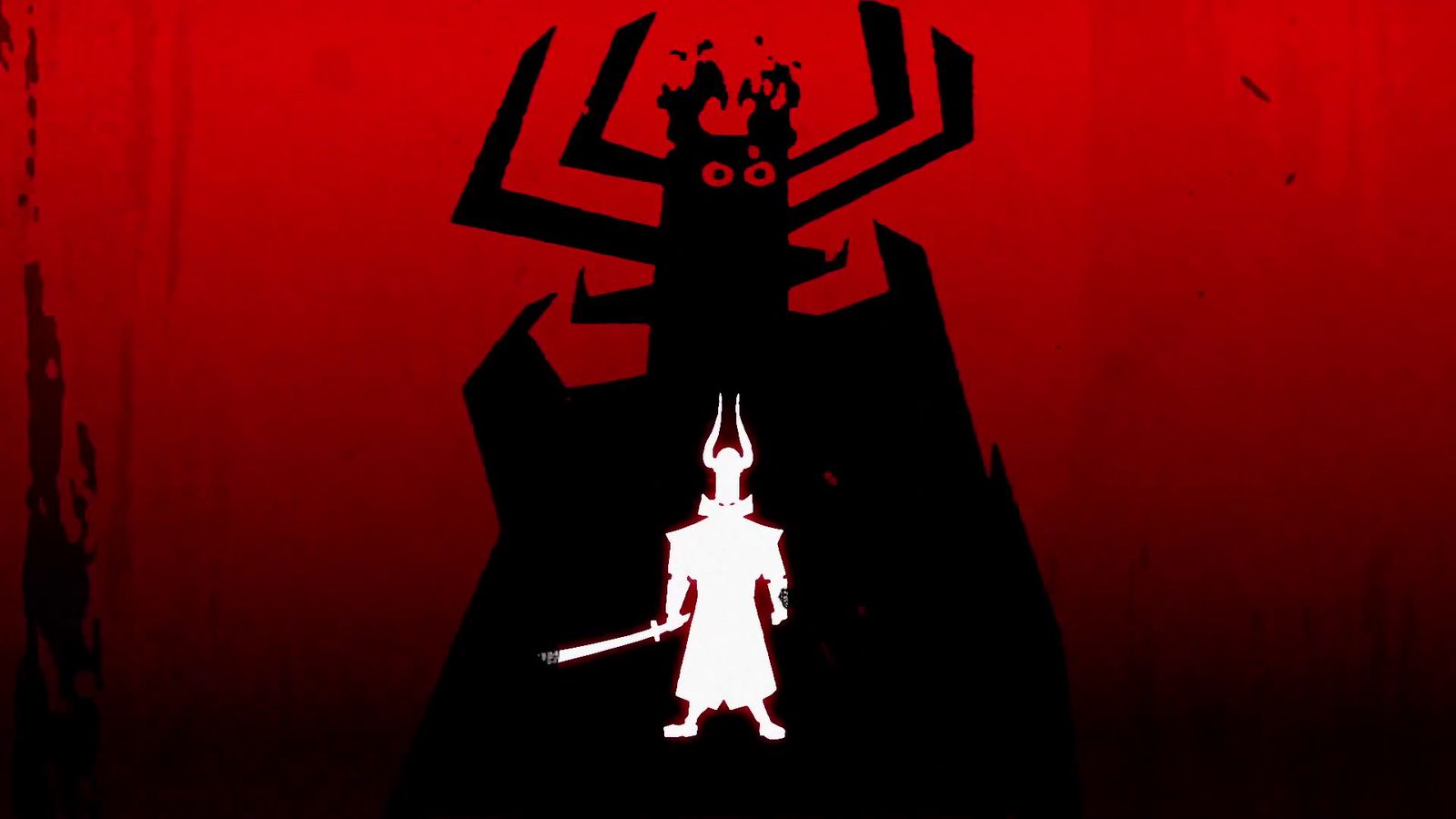 Samurai Jack in a dramatic sword fight